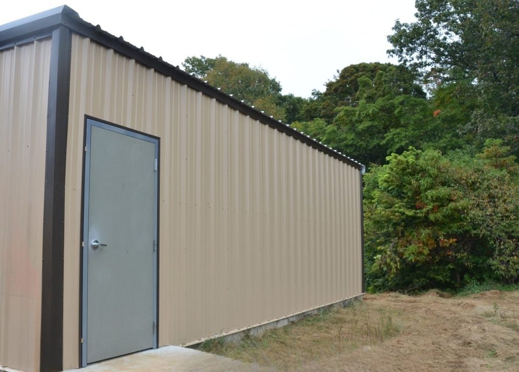 exterior view with door